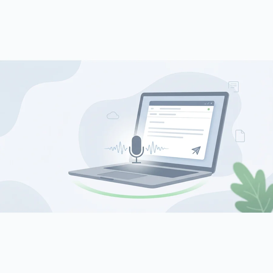 Apple Mail voice dictation Mac tile