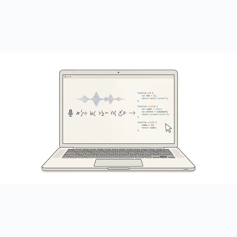 Cursor voice dictation on Mac tile