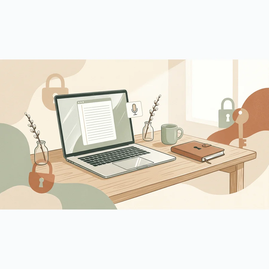 Private dictation for therapists on Mac tile