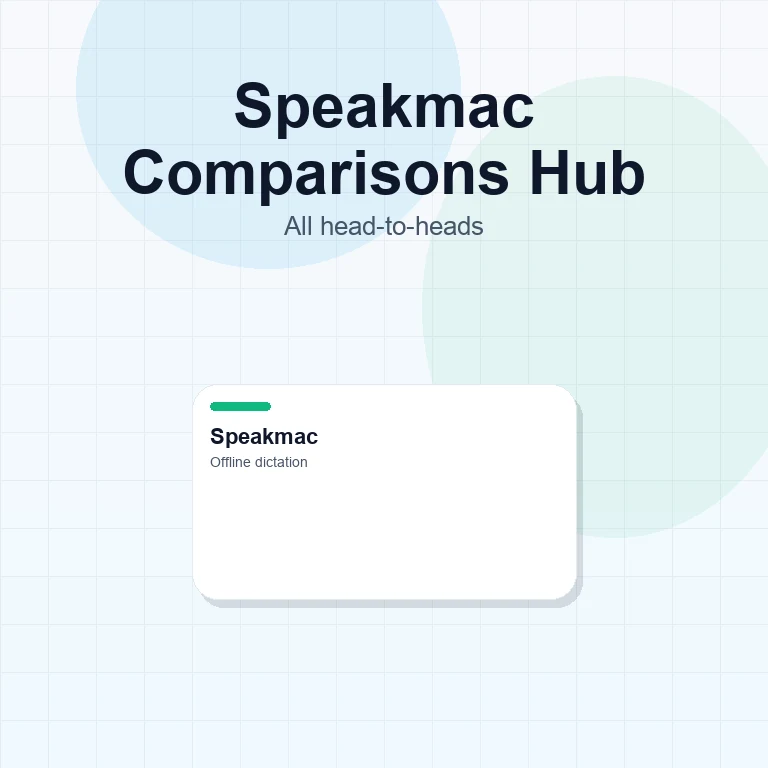 Speakmac comparisons hub tile