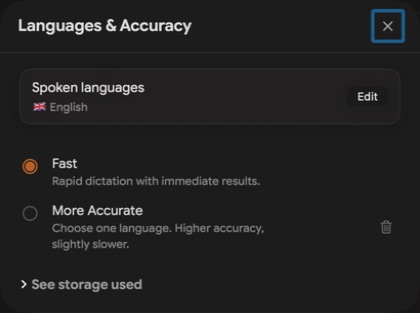 Speakmac Languages & Accuracy: spoken language, Fast and More Accurate