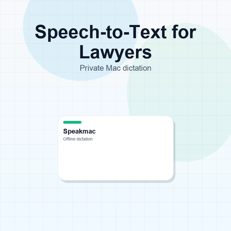 Speech-to-text for lawyers Mac tile