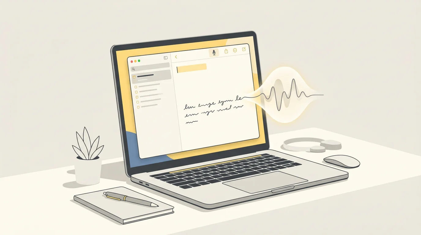 Private note-taking workflow on Mac