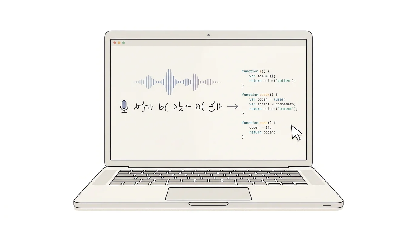 Developer workflow on Mac using voice dictation