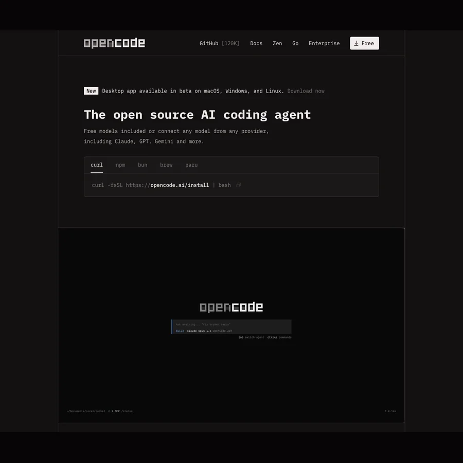 OpenCode voice input on Mac tile