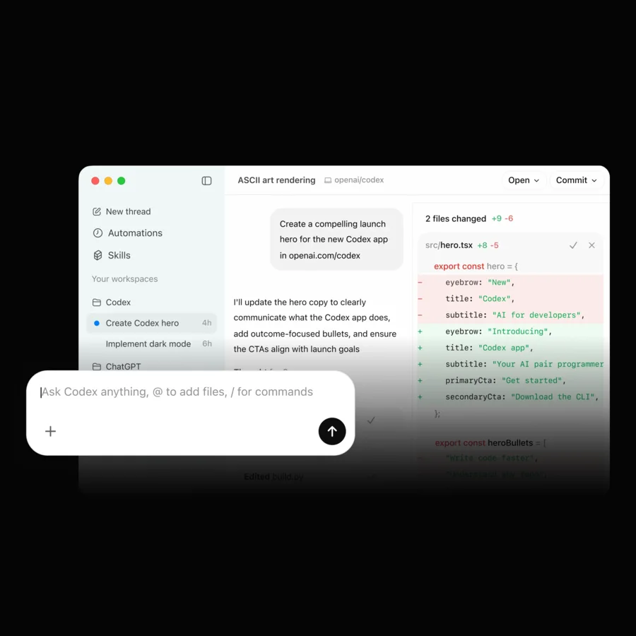Codex voice prompting on Mac tile