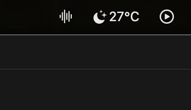 Speakmac waveform icon in the macOS menu bar